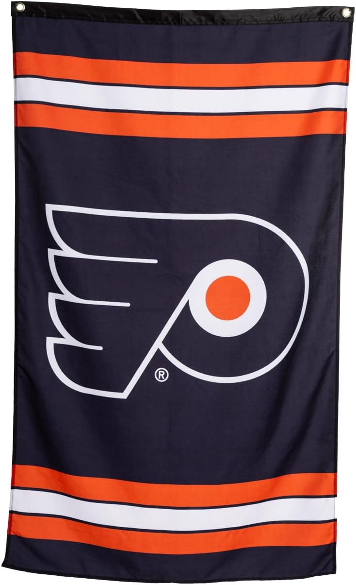 Calhoun NHL Officially Licensed Indoor Team Logo Wall Banner - Philadelphia Flyers (30" by 50") - Image 1